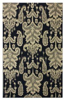 Transitional 5' x 7' 6" Navy Hand Tufted Area Rug  