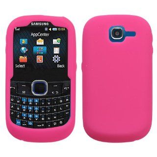 Samsung A187 Cell Phone Soft Skin Cover Solid Hot Pink: Cell Phones & Accessories