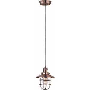 Maxim MAX 25030ACP/BUI Antique Copper Mini Hi Bay 1 Light Pendant W/Bulb