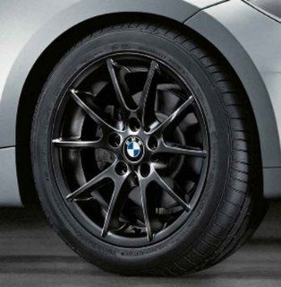 BMW Genuine 18" Black Wheel Rim double spoke 182 128i 135i 128i 135i E82 E88 Automotive
