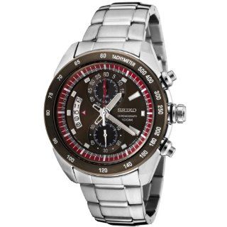 Seiko Men's SNN181P Chronograph Brown Dial Stainless Steel Watch at  Men's Watch store.