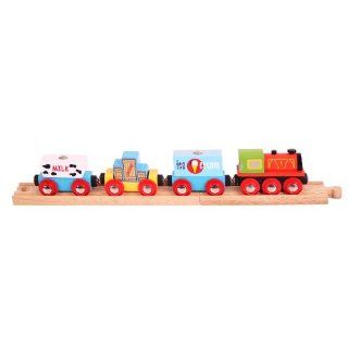 Bigjigs Rail BJT181 Goods Train: Toys & Games