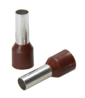 Greenlee 176/18 AWG 8 by 27mm Long French Standard Insulated Wire Ferrules, Brown, 100 Pack   Mallets  