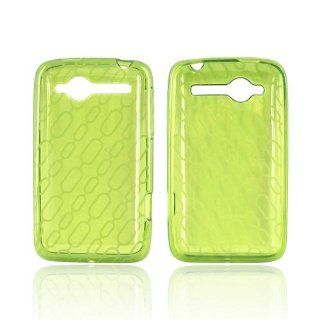 Chain Design on Neon Green HTC Bee Wildfire TPU Gel Case Cover [Anti Slip] Supports Premium High Definition Anti Scratch Screen Protector; Best Design with High Quality; Coolest Soft Silicone Rubber Case Cover for Bee Wildfire (Release Date) Supports HTC W