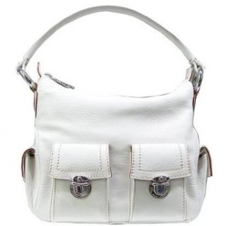 Marc Jacobs Multipocket White Leather Handbags: Clothing