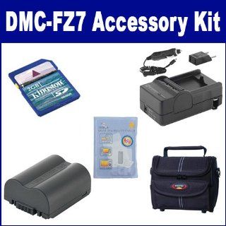 Panasonic Lumix DMC FZ7 Digital Camera Accessory Kit includes: SDCGAS006 Battery, SDM 162 Charger, KSD2GB Memory Card, ZELCKSG Care & Cleaning, ST80 Case : Camera & Photo