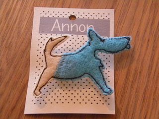 dog brooch by glosters