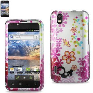 Reiko 2DPC LGLS855 156 Premium Durable Snap On Protective Case for LG Marguee LS855   1 Pack   Retail Packaging   Multi Cell Phones & Accessories