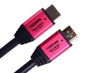 Forspark Prime High Speed HDMI Cable With Ethernet (3 Feet/1 Meters),Metal Red Case,A To C Type,HDMI Mini Connector, Support HDMI Ethernet,Audio Return Channel,3D,4K,15.2Gbps,Good For Sony Microsoft Game Consoles: Electronics