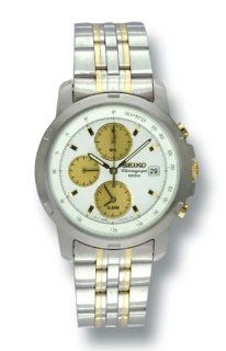 Men's Seiko Alarm Chronograph Tachymeter Watch SNA149: Watches