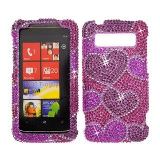 HTC Trophy (CDMA)/ T8686 Full Diamond Hard Case, Cover, Snap On, Faceplate: Cell Phones & Accessories