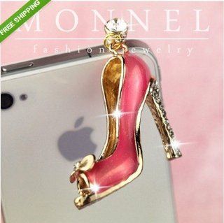 ip144 Big High Heel Shoe Anti Dust Phone Plug Cover Charm For iPhone Smart Phone: Cell Phones & Accessories