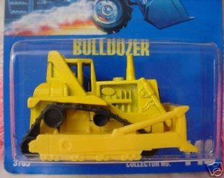 Mattel Hot Wheels 1991 1:64 Scale Yellow Bulldozer Die Cast Car Collector #146: Toys & Games