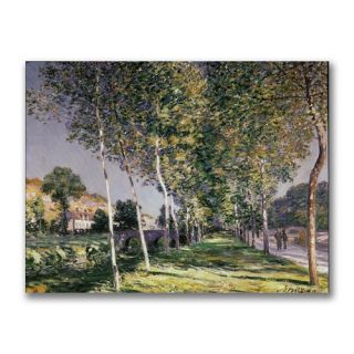 Trademark Fine Art The Walk by Alfred Sisley Painting Print on