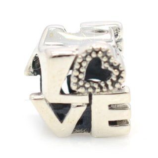 Pro Jewelry .925 Sterling Silver "Philadelphia Love Statue w/ Studded Heart" Charm Bead Compatible for Snake Chain Charm Bracelet: Jewelry