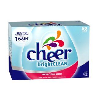 Cheer 2x Ultra Fresh Clean Scent Detergent Powder, 80 loads, 141 Ounce Boxes (Pack of 3): Health & Personal Care