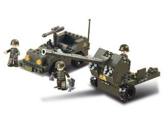 Sluban Land Forces Super Power Antiaircraft Flak 138 Pieces Building Block Set Lego Compatible: Toys & Games