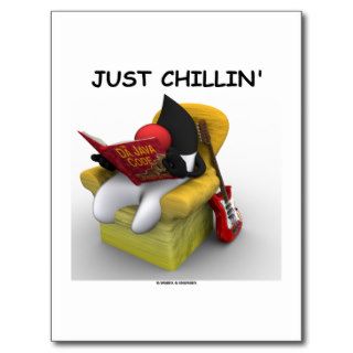 Just Chillin' (Java Duke Mascot Character) Post Card