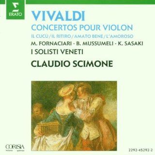 Vivaldi: Violin Concerti   Concerto RV 335 "Il Cucu"; Concerto RV 271 "L'Amoroso"; Concerto RV 761 "Amato bene"; Concerto RV 551 in F Major; Concerto RV 256 "Il Ritiro"; Sinfonia RV 131 in E Major: Music
