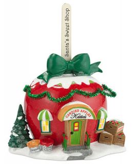 Department 56 North Pole Village   Katies Candied Apples Collectible Figurine   Holiday Lane