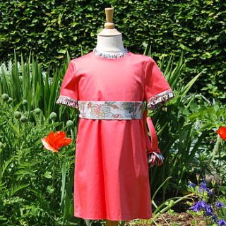 orange blossom bridesmaid's dress by the traditional children company