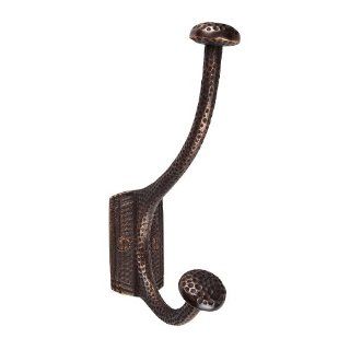 The Copper Factory CF128AN Solid Cast Copper Robe and Coat Hook with Mushroom Motif, Antique Copper: Home Improvement