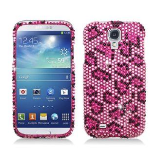 Aimo Wireless SAMSIVPCDI123 Bling Brilliance Premium Grade Diamond Case for Samsung Galaxy S4   Retail Packaging   Pink Leopard: Cell Phones & Accessories