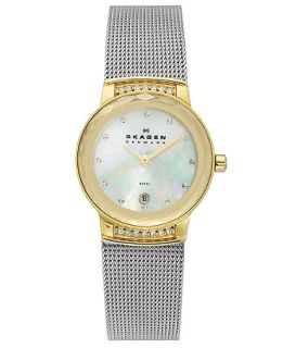Skagen Denmark Watch, Womens Stainless Steel Mesh Bracelet 26mm SKW2038   Watches   Jewelry & Watches