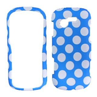 Blue Polka Dot Samsung Sgh s425g Tracfone/net10 Straight Talk Evergeen Slider: Cell Phones & Accessories