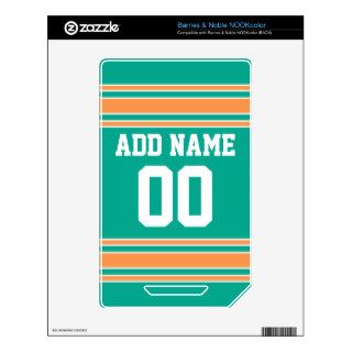 Team Jersey with Custom Name and Number NOOK Color Decal