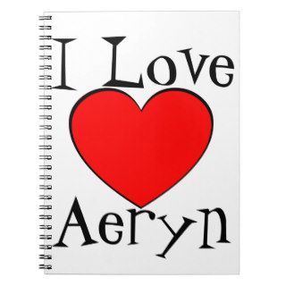 I Love Aeryn Heart Journal