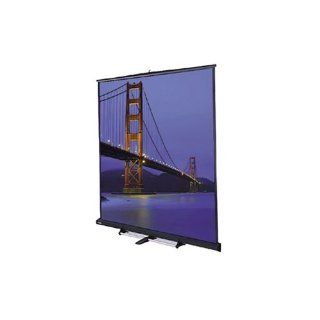 Da Lite Floor Model C, Portable, Heavy Duty Video Format Projection Screen with Gray Carpeted Housing, 87" x 116", 150" Diagonal, Matte White Surface: Electronics