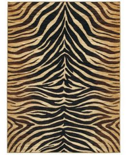 MANUFACTURERS CLOSEOUT! Nourison Area Rug, Splendor SPL17 Ivory/Brown 7 6 x 9 6   Rugs
