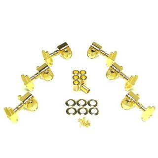 Grover Super Rotomatic Guitar Tuning Machines   14:1 Ratio   3 per side   Gold: Musical Instruments