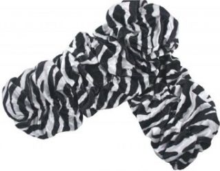 Beverly's Fabrics Women's Zebra Print Leg Warmers White And Black: Costume Accessories: Clothing