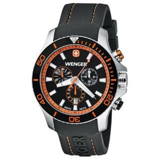 Wenger Sea Force Chrono Silicone   Black Men's watch #0643.104: Watches