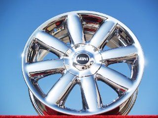 Mini CooperStyle 104: Set of 4 genuine factory 17inch chrome wheels: Automotive