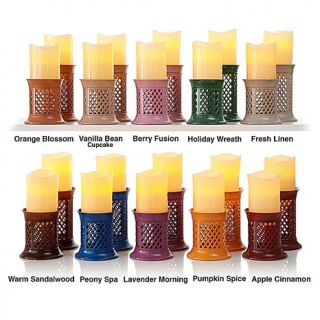 Joy Mangano Forever Fragrant Odor Eliminating 4 piece Pillar and Candle Set