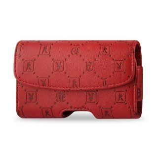 Reiko DHP102A TREO650P44RD Durably Crafted Premium Horizontal Playboy Pouch for Palm Treo 650   1 Pack   Retail Packaging   Red: Cell Phones & Accessories