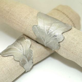 pewter napkin rings by tigerlily jewellery