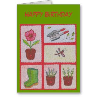 Happy Birthday card for the gardener