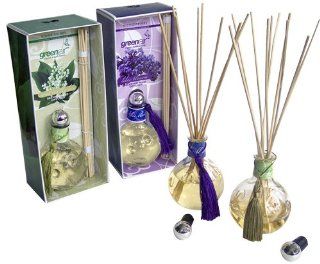 Greenair All Natural Aromatherapy Reed Diffuser 7.0 Ounces, Set Of 2 Units (lilac Blossom Scent And lily of the valley): Health & Personal Care