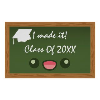 N1ki's Graduation Blackboard Class Of 20XX Poster