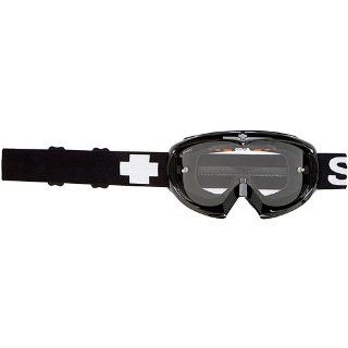 Spy Optic Black Targa Mini Motocross/Off Road/Dirt Bike Motorcycle Goggles Eyewear   Clear/Anti Fog With Posts / One Size Fits All: Automotive