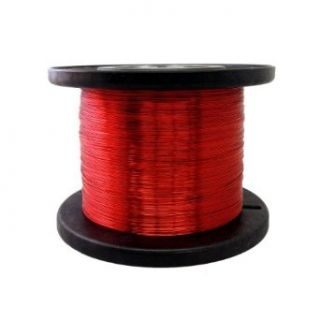 Magnet Wire, Enameled Copper Wire, 26 AWG, 5.0 Lbs, 6400' Length, 0.0168" Diameter, Red: Copper Metal Raw Materials: Industrial & Scientific