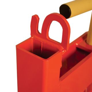 Load-Quip Steel Bucket Forks — 1400-Lb. Capacity, Orange, Model# 29211776  Bucket Accessories