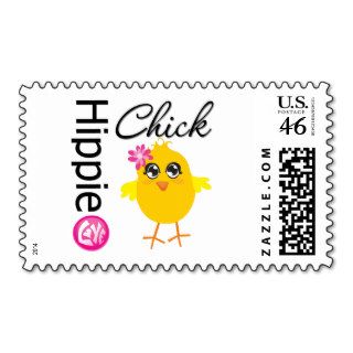 Hippie Chick 2 Postage Stamps