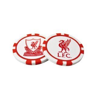 Liverpool F.C. Poker Chip Ball Markers : Golf Ball Markers : Sports & Outdoors