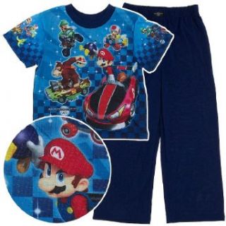 Mario Kart Pajamas for Boys L/10 12: Pajama Sets: Clothing