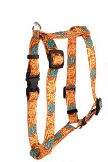 Yellow Dog Design Roman Harness, Large, Leather Rose Teal : Pet Halter Harnesses : Pet Supplies